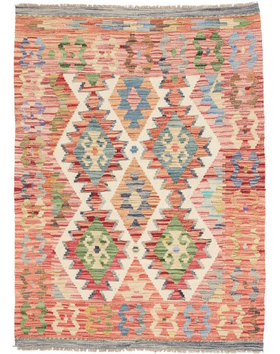 Tappeto Kilim Afghanistan marrone grigio 105x142