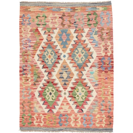 Tappeto Kilim Afghanistan marrone grigio 105x142