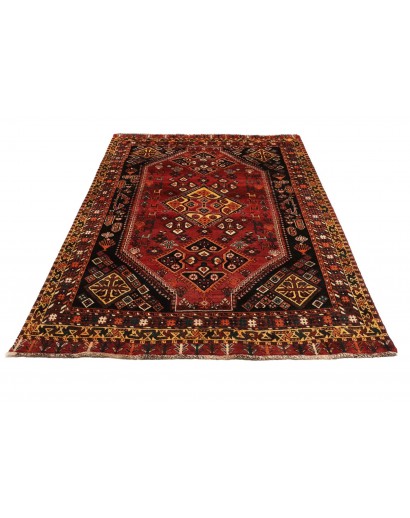 Tappeto Shiraz Persia marrone arancione 165x245