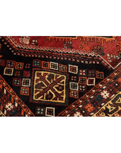 Tappeto Shiraz Persia marrone arancione 165x245