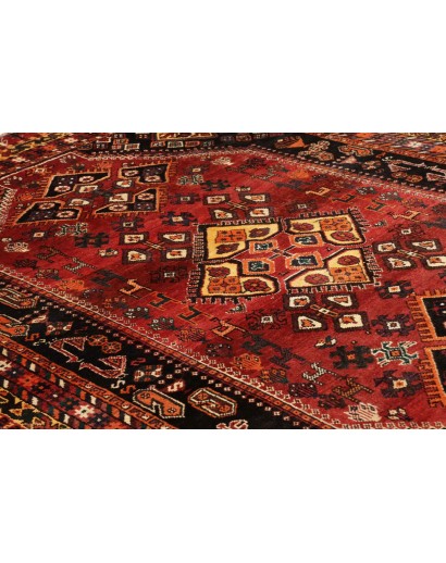Tappeto Shiraz Persia marrone arancione 165x245