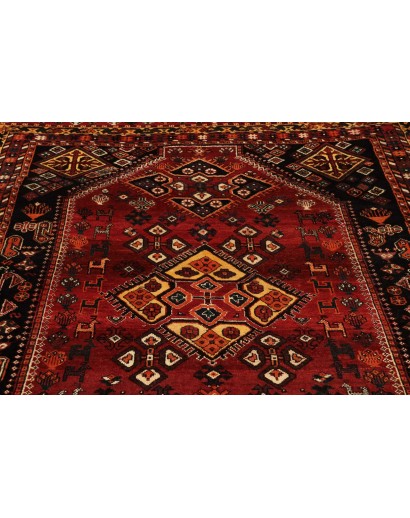 Tappeto Shiraz Persia marrone arancione 165x245