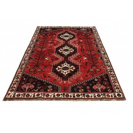 Tappeto Shiraz Persia grigio giallo 173x259