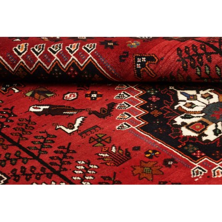 Tappeto Shiraz Persia grigio giallo 173x259