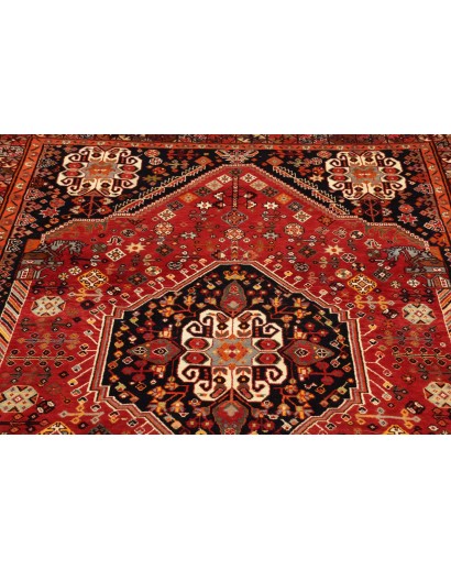 Tappeto Shiraz Fine Persia marrone giallo 158x263