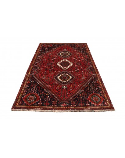 Tappeto Shiraz Persia grigio giallo 168x273