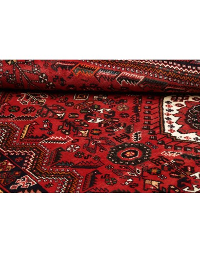 Tappeto Shiraz Persia grigio giallo 168x273