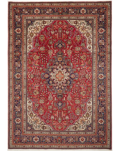 Tappeto Tabriz Persia marrone giallo 200x300