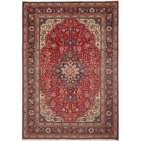 Tappeto Tabriz Persia marrone giallo 200x300