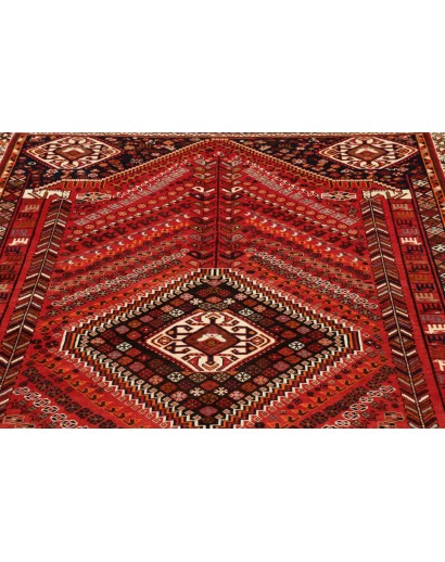 Tappeto Shiraz Persia marrone giallo 180x295