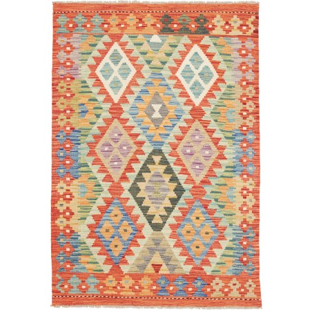 Tappeto Kilim Afghanistan marrone 104x151