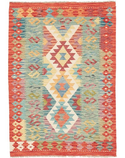 Tappeto Kilim Afghanistan marrone 101x144