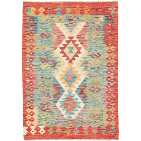 Tappeto Kilim Afghanistan marrone 101x144