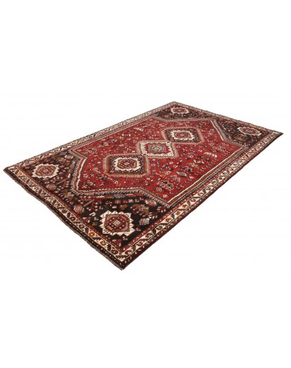 Tappeto Shiraz Persia marrone giallo 167x261