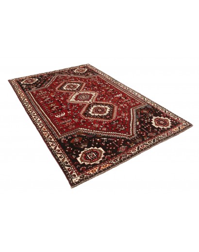 Tappeto Shiraz Persia marrone giallo 167x261