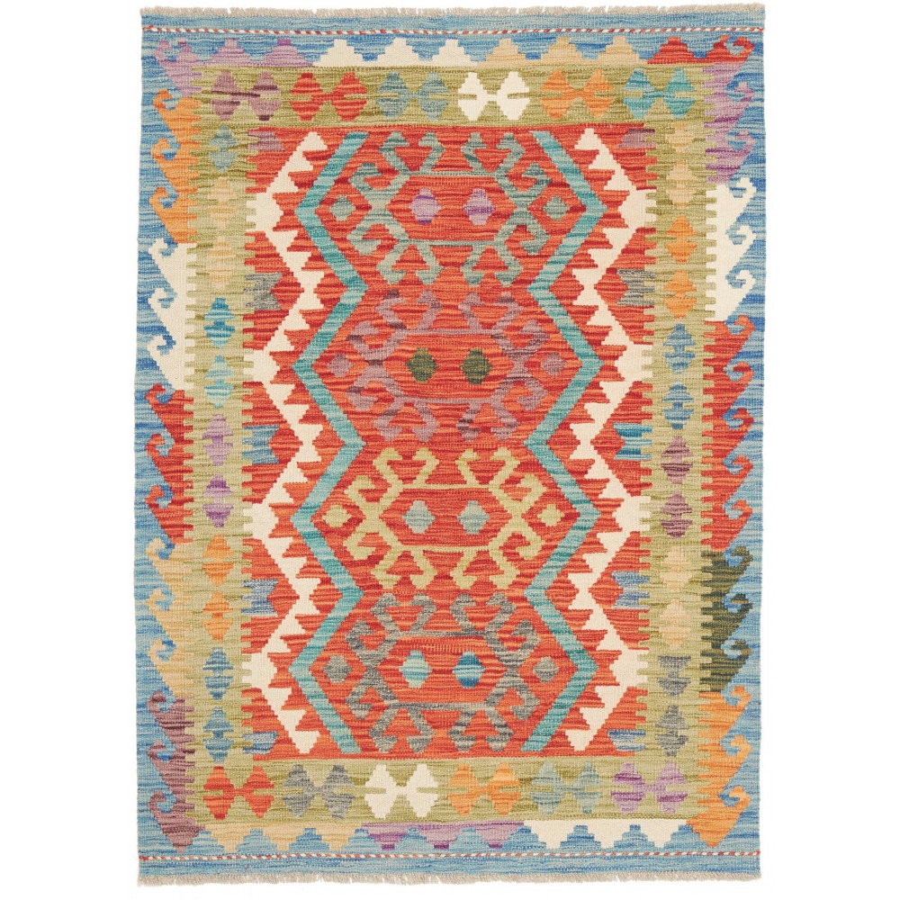 Tappeto Kilim Afghanistan marrone 106x146 Tappeto Kilim Afghanistan marrone 106x146