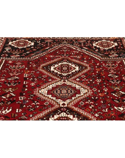 Tappeto Shiraz Persia marrone giallo 167x261