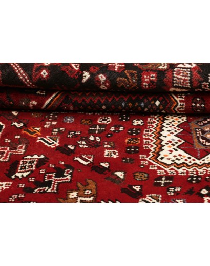 Tappeto Shiraz Persia marrone giallo 167x261