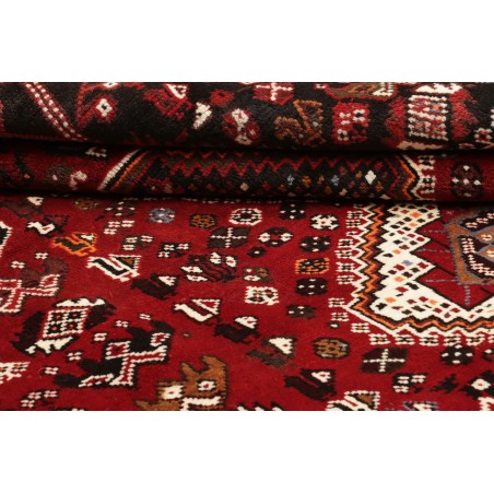 Tappeto Shiraz Persia marrone giallo 167x261