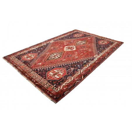 Tappeto Shiraz Persia marrone blu 187x283