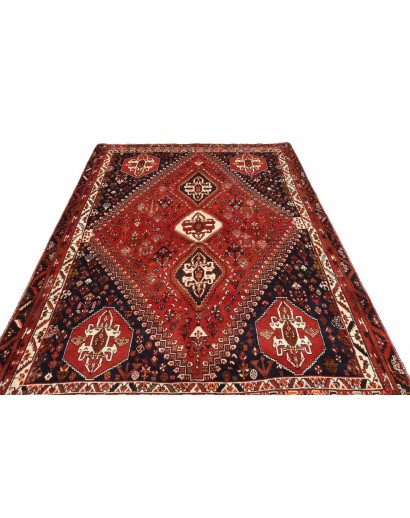 Tappeto Shiraz Persia marrone blu 187x283