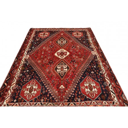 Tappeto Shiraz Persia marrone blu 187x283