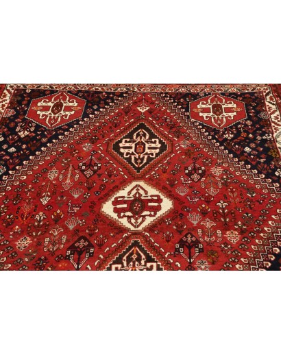 Tappeto Shiraz Persia marrone blu 187x283