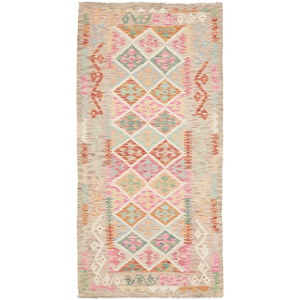 Tappeto Kilim Afghanistan beige 99x200 Tappeto Kilim Afghanistan beige 99x200