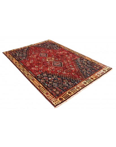 Tappeto Shiraz Fine Persia marrone blu 162x238