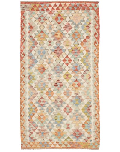 Tappeto Kilim Afghanistan beige marrone 106x200