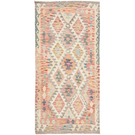 Tappeto Kilim Afghanistan beige marrone 101x208