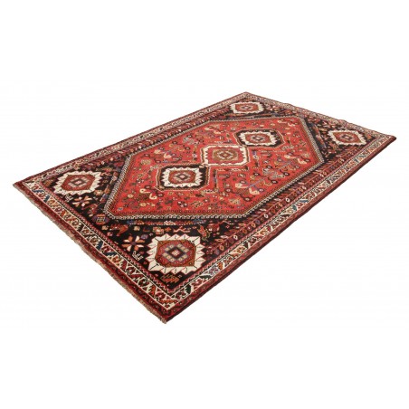 Tappeto Shiraz Persia grigio giallo 168x260
