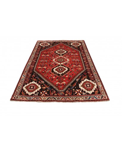 Tappeto Shiraz Persia grigio giallo 168x260