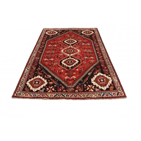 Tappeto Shiraz Persia grigio giallo 168x260