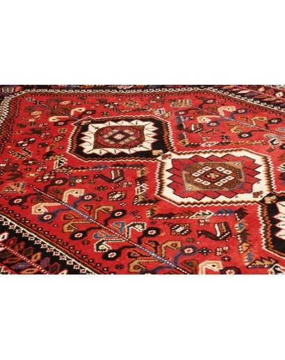 Tappeto Shiraz Persia grigio giallo 168x260