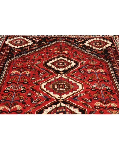 Tappeto Shiraz Persia grigio giallo 168x260