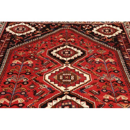 Tappeto Shiraz Persia grigio giallo 168x260