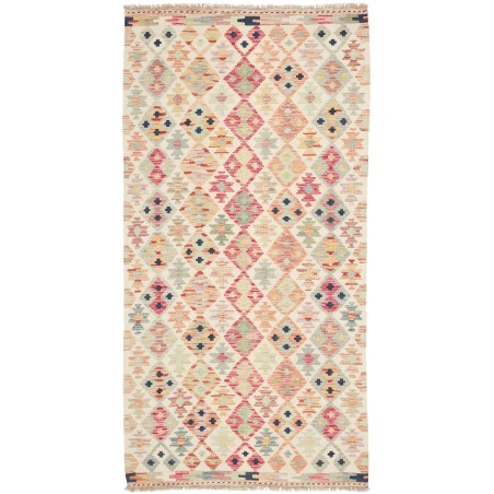 Tappeto Kilim Afghanistan giallo marrone 100x203