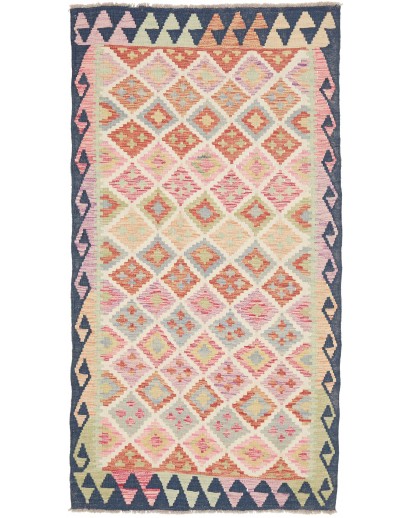Tappeto Kilim Afghanistan beige giallo 104x197