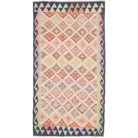 Tappeto Kilim Afghanistan beige giallo 104x197