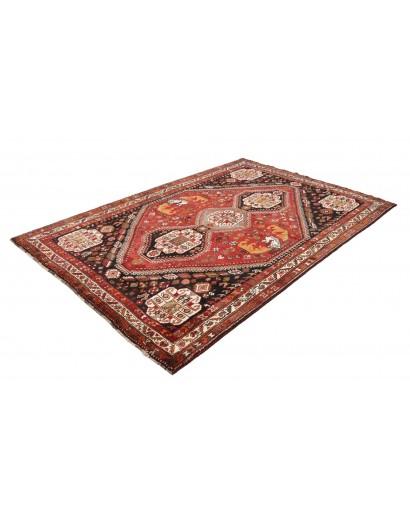 Tappeto Shiraz Persia marrone giallo 182x270