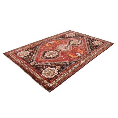 Tappeto Shiraz Persia marrone giallo 182x270