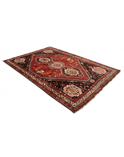 Tappeto Shiraz Persia marrone giallo 182x270