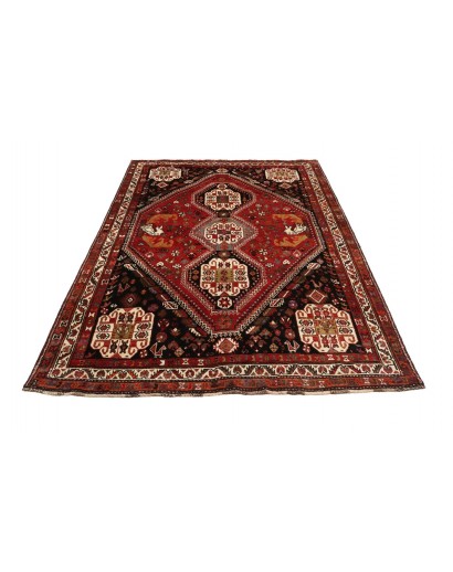 Tappeto Shiraz Persia marrone giallo 182x270