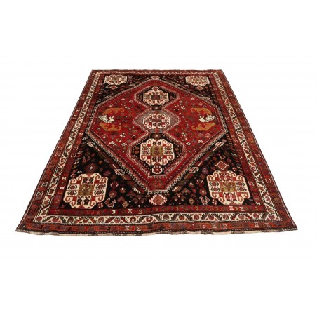 Tappeto Shiraz Persia marrone giallo 182x270
