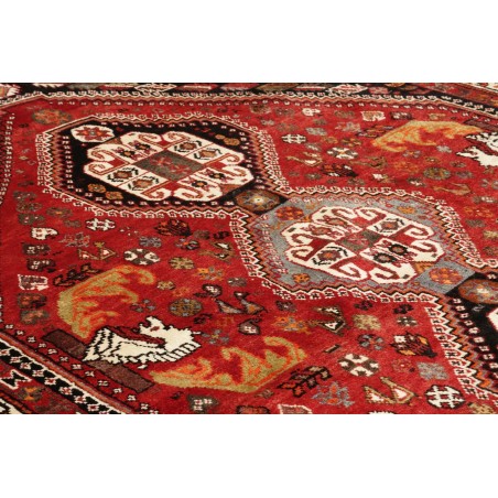 Tappeto Shiraz Persia marrone giallo 182x270