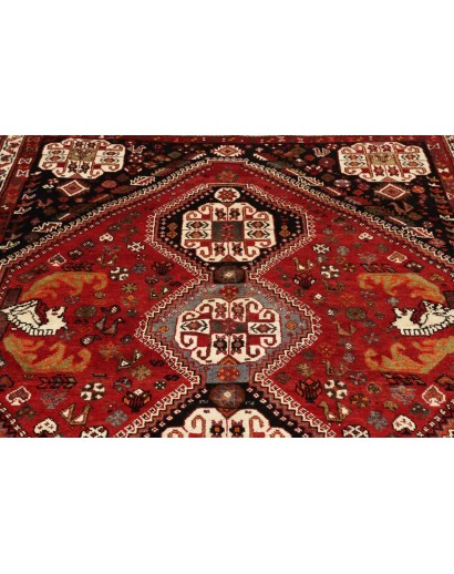 Tappeto Shiraz Persia marrone giallo 182x270