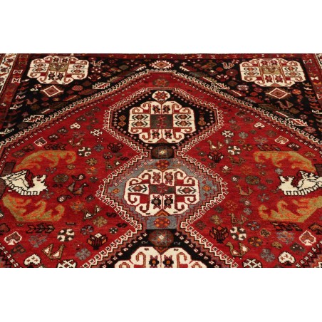 Tappeto Shiraz Persia marrone giallo 182x270
