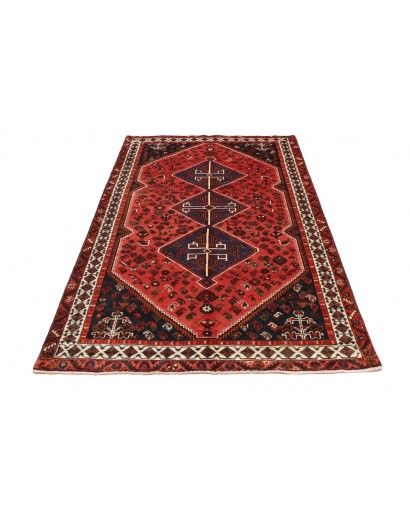 Tappeto Shiraz Persia grigio giallo 160x258