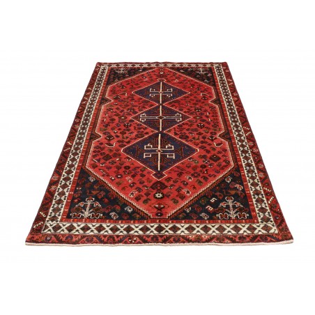 Tappeto Shiraz Persia grigio giallo 160x258